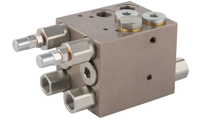 Pflugwendeventil VRAP80/100 für zwei hydraulikzylinder. Gewinde: 3/8", max. Druck: 230 bar - HT24