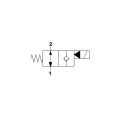 Sitzventil 2/2-Wege Innengewinde: 1/2" Max. Durchfluß: 70L/min Max. Betriebsdruck: 350bar Spannung: 230V offene Stellung TD4