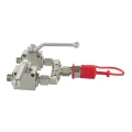 2x Hydraulisches Kugelhahn 2 Wege + Kupplungsstecker. Durchflussverteiler für Düngerstreuer AMAZONE. Außengewinde M14x1,5