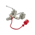 2x Hydraulisches Kugelhahn 2 Wege + Kupplungsstecker. Durchflussverteiler für Düngerstreuer AMAZONE. Außengewinde M16x1,5