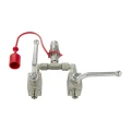 2x Hydraulisches Kugelhahn 2 Wege + Kupplungsstecker. Durchflussverteiler für Düngerstreuer AMAZONE. Außengewinde M18x1,5