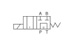 Elektromagnetventil CETOP 3 NG6 24V. Typ Schieber: GA