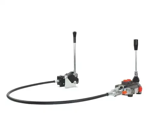 Handsteuerventil 40L 1-Fach doppeltwiekend mit Hebel und 1m Leine gesteuert