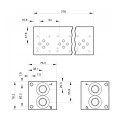 Ventilplatte CETOP 3 NG 06, 7 - Fach