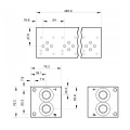 Ventilplatte CETOP 3 NG 06, 9 - Fach