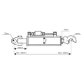 Hydraulischer Oberlenker, Minimale Länge: 680 mm. Für Traktoren der Marken CLASS MF SAME VALTRA