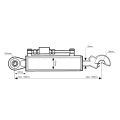 Hydraulischer Oberlenker, Minimale Länge: 585 mm. Für Traktoren mit einer Leistung bis zu 100 PS