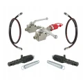 2x Hydraulikzylinder für Amazone Düngerstreuer + 2x Hydraulikschläuch 1500mm + 2x Hydraulisches Kugelhahn 2 Wege + 1x Kupplungsstecker