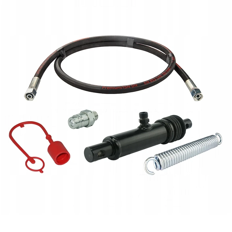 Hydraulikzylinder für Düngerstreuer + 1x Hydraulikschläuch 1500mm + 1x Kupplungsstecker - HT24