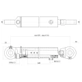 Hydraulikzylinder doppeltwirkend CJ2F-50/28/640 mit Gelenkaugen 30 mm