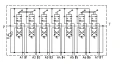 Handsteuerventil für Forstmaschinen 90L, 7-fach doppeltwirkend, 3x Hebel 2x Kreuzhebel mit Knöpfe: 3/2