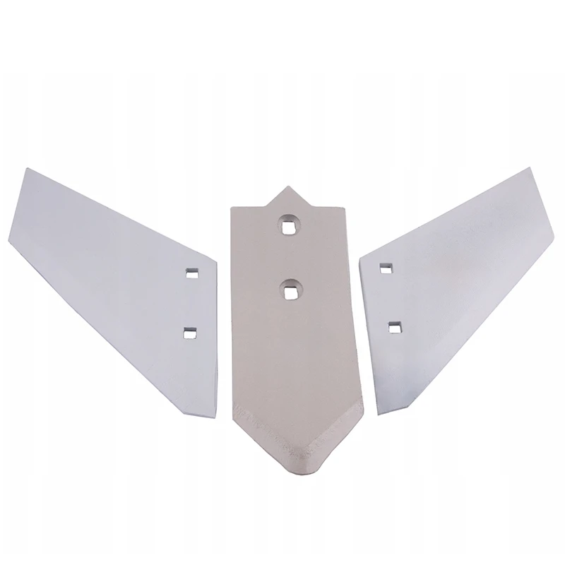 Set für Stoppelgrubber 1x Scharspitze + 2x Scharblatt. Schare Breite 120 mm, Scharblatt Länge: 240 mm