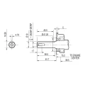 Verbrennungsmotor Honda GX120 UT3QX4OH mit Hydraulikpumpe BG1 1,80ccm, 6,48 L/MIN
