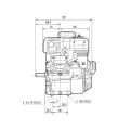 Verbrennungsmotor Honda GX120 UT3QX4OH mit Hydraulikpumpe BG1 3,80 ccm, 13,7 L/MIN