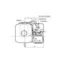 Verbrennungsmotor Honda GX160 UT2SX40H mit Hydraulikpumpe BG1 3,80 ccm, 13,7 L/MIN