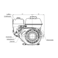 Verbrennungsmotor Honda GX160 UT2SX40H mit Hydraulikpumpe BG1 4,70 ccm, 16,9 L/MIN