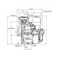 Verbrennungsmotor Honda GX200 UT2QX4OH mit Hydraulikpumpe BG1 2,45 ccm, 8,82 L/MIN