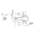 Verbrennungsmotor Honda GX200 UT2QX4OH mit Hydraulikpumpe BG1 2,45 ccm, 8,82 L/MIN