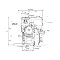 Verbrennungsmotor Honda GX270 UT2QXQ4OH mit Hydraulikpumpe BG1 3,80 ccm, 13,7 L/MIN
