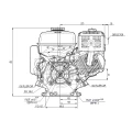 Verbrennungsmotor Honda GX270 UT2QXQ4OH mit Hydraulikpumpe BG1 3,80 ccm, 13,7 L/MIN