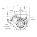 Verbrennungsmotor Honda GX270 UT2QXQ4OH mit Hydraulikpumpe BG1 3,80 ccm, 13,7 L/MIN
