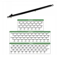 Set zu Wiesenschleppe Hydraulisch ausklappbar. Breite 6 m, Anzahl der Reihen 4