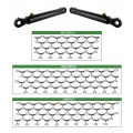 Set zu Wiesenschleppe Hydraulisch ausklappbar. Breite 8 m, Anzahl der Reihen 4