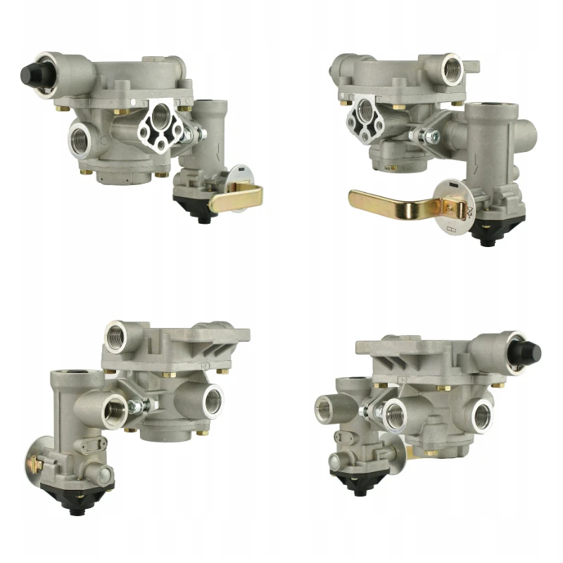 Anhängerbremsventil HZS-4 mit 4 Stufen Bremskraftregler Für ein 1 udn 2-Kreis-Druckluftsystem