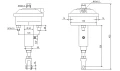 Bremszylinder für Anhänger. Pneumatisch-hydraulisch, Kolbendurchmesser 30 mm, Membrangröße T20. Befestigungsplatte Bremszylinder im Set