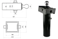 Hydraulik für Kippanhänger, Hydraulikaggregat 12V mit Funkfernbedienung + Teleskopzylinder Hub 520. Tragkraft bis zu 5 Tonnen