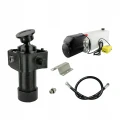 Hydraulik für Kippanhänger, Hydraulikaggregat 12V + Teleskopzylinder mit Kardanring Hub 910. Tragkraft bis zu 7 Tonnen