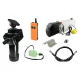 Hydraulik für Kippanhänger, Hydraulikaggregat 12V mit Funkfernbedienung + Teleskopzylinder mit Kardanring Hub 1300. Tragkraft bis zu 8 Tonnen