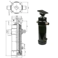 Hydraulik für Kippanhänger, Hydraulikaggregat 12V mit Funkfernbedienung + Teleskopzylinder Hub 1300. Tragkraft bis zu 8 Tonnen
