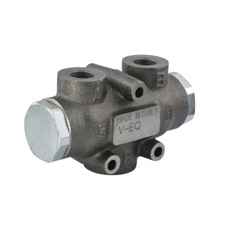 Mengenteiler - Stromregelventil Teilung 50/50 V-EQ50 Innengewinde: 1/2" Durchfluß: 60-80L/min Max. Betriebsdruck: 250bar