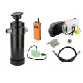 Hydraulik für Kippanhänger, Hydraulikaggregat 12V mit Funkfernbedienung + Teleskopzylinder Hub 1432. Tragkraft bis zu 12 Tonnen