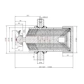 Hydraulik für Kippanhänger, Hydraulikaggregat 24V + Teleskopzylinder mit Kardanring Hub 1000. Tragkraft bis zu 12 Tonnen