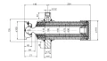 Hydraulik für Kippanhänger, Hydraulikaggregat 24V mit Funkfernbedienung + Teleskopzylinder mit Lagerbockpaar Hub 910. Tragkraft bis zu 7 Tonnen