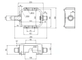Hydraulik für Kippanhänger, Hydraulikaggregat 24V mit Funkfernbedienung + Teleskopzylinder mit Kardanring und Lagerbockpaar Hub 910. Tragkraft bis zu 7 Tonnen