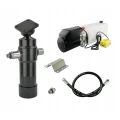 Hydraulik für Kippanhänger, Hydraulikaggregat 24V + Teleskopzylinder Hub 700. Tragkraft bis zu 5 Tonnen
