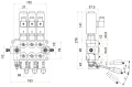 Elektromagnetisches steuerventil 60L 24Volt 3 Sektion doppeltwirkend
