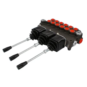 Handsteuerventil 80L 6-fach doppeltwirkend mit 3x Kreuzhebel