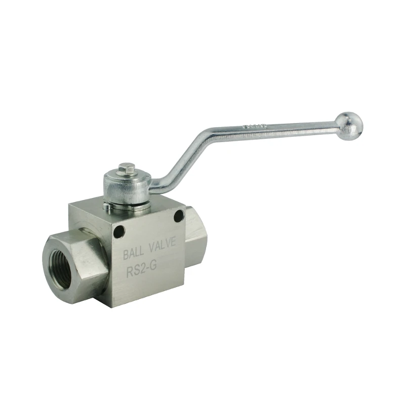 Hochdruck - kugelhahn 2 Wege RS 2 VIE 3/4" Innengewinde: 3/4" Max. Durchfluß: 100L/min Max. Betriebsdruck: 400bar