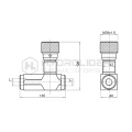 Hydraulik Drosselrückschlagventil VRFU 90 Innengewinde: 1" Durchfluß: 80L/min Betriebsdruck: 250bar