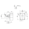 Vorsatzlager mit Mehrkeilwellenkupplung für Hydraulikpumpe oder Zahnradmotoren BG1