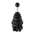 Elektromagnetisches steuerventil 80L 1-Fach 12V im Set mit einem 5-Positionen Joystick elektrischer