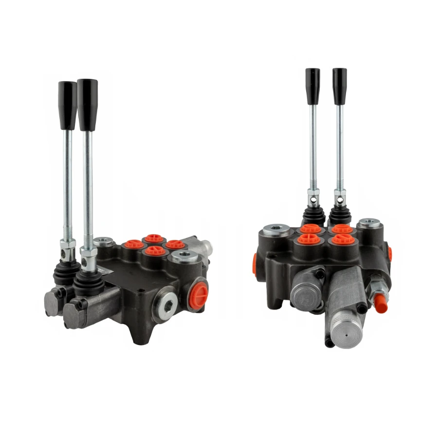 Handsteuerventil 80L 2-fach für Holzspalter 1xDW 1xDW Kick Out