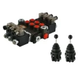 Elektromagnetisches steuerventil 80L 3-Fach 12V im Set mit einem 5-Positionen Joystick elektrischer