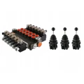 Elektromagnetisches steuerventil 80L 6-Fach 12V im Set mit einem drei 5-Positionen Joysticks elektrischer