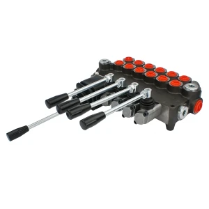 Handsteuerventil 80L 6-fach doppeltwirkend mit Kreuzhebel