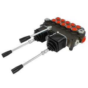 Handsteuerventil 80L 5-fach doppeltwirkend mit 2x Kreuzhebel